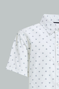 Redtag-White-Plain-Print-Short-Sleeve-Shirt-Boys-Shirts,-Colour:White,-Filter:Boys-(2-to-8-Yrs),-New-In,-New-In-BOY,-Non-Sale,-S22A,-Section:Kidswear-Boys-2 to 8 Years