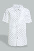 Redtag-White-Plain-Print-Short-Sleeve-Shirt-Boys-Shirts,-Colour:White,-Filter:Boys-(2-to-8-Yrs),-New-In,-New-In-BOY,-Non-Sale,-S22A,-Section:Kidswear-Boys-2 to 8 Years
