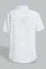 Redtag-White-Plain-Print-Short-Sleeve-Shirt-Boys-Shirts,-Colour:White,-Filter:Boys-(2-to-8-Yrs),-New-In,-New-In-BOY,-Non-Sale,-S22A,-Section:Kidswear-Boys-2 to 8 Years