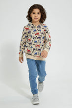 Load image into Gallery viewer, Redtag-Lightwash-Elasticated-Waist-Jogger-Jean-Jeans-Pull-On-Boys-2 to 8 Years
