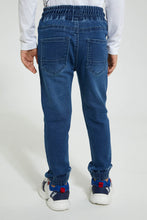 Load image into Gallery viewer, Redtag-Midwash-Elasticated-Waist-Jogger-Jean-Jeans-Pull-On-Boys-2 to 8 Years
