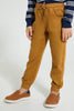 Redtag-Tan-Elasticated-Waist-Jogger-Jean-Jeans-Pull-On-Boys-2 to 8 Years
