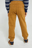 Redtag-Tan-Elasticated-Waist-Jogger-Jean-Jeans-Pull-On-Boys-2 to 8 Years