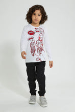 Load image into Gallery viewer, Redtag-Black-Elasticated-Waist-Jogger-Jean-Jeans-Pull-On-Boys-2 to 8 Years
