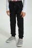 Redtag-Black-Elasticated-Waist-Jogger-Jean-Jeans-Pull-On-Boys-2 to 8 Years