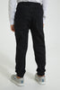 Redtag-Black-Elasticated-Waist-Jogger-Jean-Jeans-Pull-On-Boys-2 to 8 Years