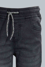 Load image into Gallery viewer, Redtag-Dark-Grey-Elasticated-Waist-Jean-Jeans-Pull-On-Boys-2 to 8 Years
