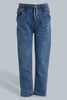 Redtag-Stone-Wash-Elasticated-Waist-Jean-Jeans-Pull-On-Boys-2 to 8 Years