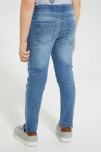 Load image into Gallery viewer, Redtag-Blue-Elasticated-Waist-Jean-For-Boys-Jeans-Slim-Fit-Boys-2 to 8 Years
