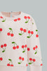 Pink Print Sweatshirt
