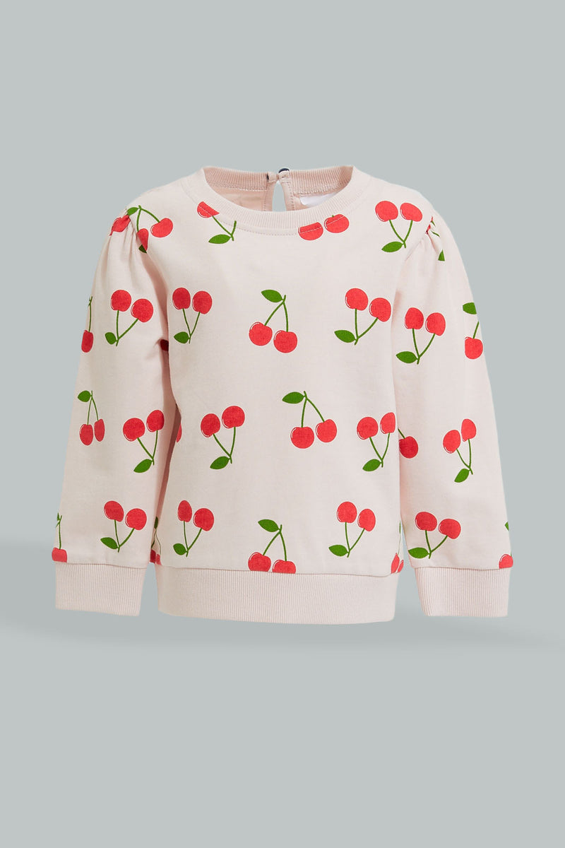 Pink Print Sweatshirt