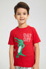 Redtag-Red-Alligator-Day-Off-Short-Sleeve-T-Shirt-And-Short-Set-Pyjama-Sets-Boys-2 to 8 Years