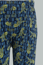 Load image into Gallery viewer, Redtag-Grey-Dinosaur-Long-Sleeve-T-Shirt-And-Long-Pant-Pyjamas-Pyjama-Sets-Boys-2 to 8 Years
