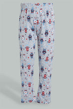 Load image into Gallery viewer, Redtag-Red-Robot-Print-Short-Sleeve-T-Shirt-And-Long-Pant-Pyjamas-Pyjama-Sets-Boys-2 to 8 Years
