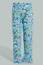 Load image into Gallery viewer, Redtag-White-Vehicle-Long-Sleeve-Print-T---Shirt-And-Long-Pant-Pyjamas-Pyjama-Sets-Boys-2 to 8 Years
