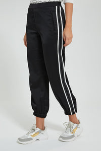 Redtag-Black-Jogger-Pants-With-Side-Details-Celebrity-Trousers,-Colour:Black,-Filter:Women's-Clothing,-New-In,-New-In-LDC,-Non-Sale,-S22A,-Section:Women-Women's-