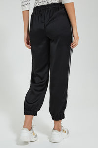 Redtag-Black-Jogger-Pants-With-Side-Details-Celebrity-Trousers,-Colour:Black,-Filter:Women's-Clothing,-New-In,-New-In-LDC,-Non-Sale,-S22A,-Section:Women-Women's-