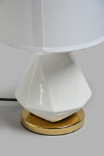 تنزيل الصورة على معرض الصور، Redtag-White-Ceramic-and-Metal-Base-Table-Lamp-Table-Lamps-Home-Decor-
