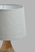 تنزيل الصورة على معرض الصور، Redtag-Grey-Ceramic-and-Wood-Neck-Table-Lamp-Table-Lamps-Home-Decor-
