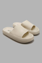 Load image into Gallery viewer, Redtag-Beige-Moulded-Platform-Slide-Character,-Colour:Beige,-Filter:Men&#39;s-Footwear,-Men-Flip-Flops,-New-In,-New-In-Men-FOO,-Non-Sale,-W21B-Men&#39;s-
