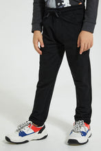 Load image into Gallery viewer, Redtag-Black-Stretch-Terry-Pant-Chinos-Boys-2 to 8 Years
