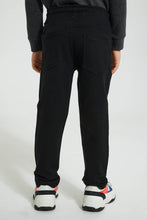 Load image into Gallery viewer, Redtag-Black-Stretch-Terry-Pant-Chinos-Boys-2 to 8 Years
