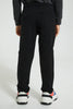 Redtag-Black-Stretch-Terry-Pant-Chinos-Boys-2 to 8 Years