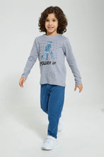 Load image into Gallery viewer, Redtag-Blue-Terry-Pant-Chinos-Boys-2 to 8 Years
