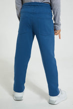 Load image into Gallery viewer, Redtag-Blue-Terry-Pant-Chinos-Boys-2 to 8 Years
