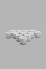 Load image into Gallery viewer, Redtag-White-Embossed-Cawa-Cup-(12-Piece)-Tea-Sets-Home-Dining-
