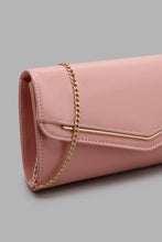 Load image into Gallery viewer, Redtag-Pink-Envelope-Clutch-With-Metal-Bar-Clutches-Women-
