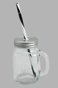 Redtag-Clear-Beverage-Dispenser-With-Mason-Jar-&-Stand-(5-Piece)-Beverage-Dispenser-Home-Dining-