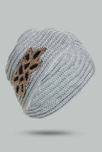 Load image into Gallery viewer, Redtag-Grey-Embellished-Knitted-Cap-Beanies-Women-
