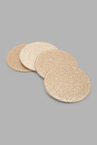 Redtag-Gold-Round-Glitter-Placemat-Set-(8-Piece)-Placemats-Home-Dining-