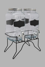 Load image into Gallery viewer, Redtag-Clear-Beverage-Dispenser-With-Stand-(2-Piece)-Beverage-Dispenser-Home-Dining-

