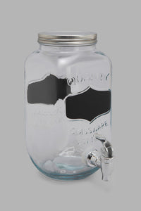 Redtag-Clear-Beverage-Dispenser-With-Stand-(2-Piece)-Beverage-Dispenser-Home-Dining-