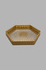 Redtag-Gold-Geomatic-Hexagon-Tray-Trays-Home-Dining-