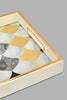 Redtag-Gold-Geomatic-Rectangle-Tray-(Medium)-Trays-Home-Dining-
