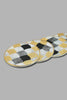Redtag-Gold-Geomatic-Coaster-(5-Piece)-Trays-Home-Dining-