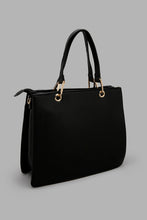 Load image into Gallery viewer, Redtag-Black-Embellsihed-Day-Bag-Colour:Black,-Filter:Women&#39;s-Accessories,-New-In,-New-In-Women-ACC,-Non-Sale,-W21B,-Women-Handbags-Women-
