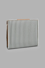 Load image into Gallery viewer, Redtag-White-And-Tan-Nautical-Stripe-Purse-Purses-Women-
