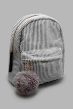 Load image into Gallery viewer, Redtag-Grey--Embellished-Backpack-Backpacks-Girls-
