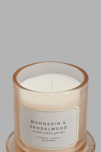 Load image into Gallery viewer, Redtag-White-Mandarin-&amp;-Sandalwood-Candle-With-Bell-Glass-Jar-Candles-Home-Decor-
