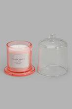 Load image into Gallery viewer, Redtag-Pink-Ginger-Peach-Candle-With-Bell-Glass-Jar-Candles-Home-Decor-
