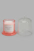 Redtag-Pink-Ginger-Peach-Candle-With-Bell-Glass-Jar-Candles-Home-Decor-