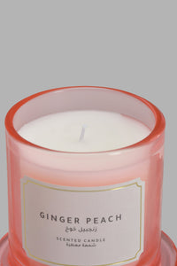 Redtag-Pink-Ginger-Peach-Candle-With-Bell-Glass-Jar-Candles-Home-Decor-