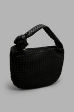 Load image into Gallery viewer, Redtag-Black-Slouch-Weave-Pattern-With-Knot-Colour:Black,-Filter:Women&#39;s-Accessories,-New-In,-New-In-Women-ACC,-Non-Sale,-S22A,-Women-Handbags-Women-
