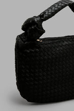 Load image into Gallery viewer, Redtag-Black-Slouch-Weave-Pattern-With-Knot-Colour:Black,-Filter:Women&#39;s-Accessories,-New-In,-New-In-Women-ACC,-Non-Sale,-S22A,-Women-Handbags-Women-
