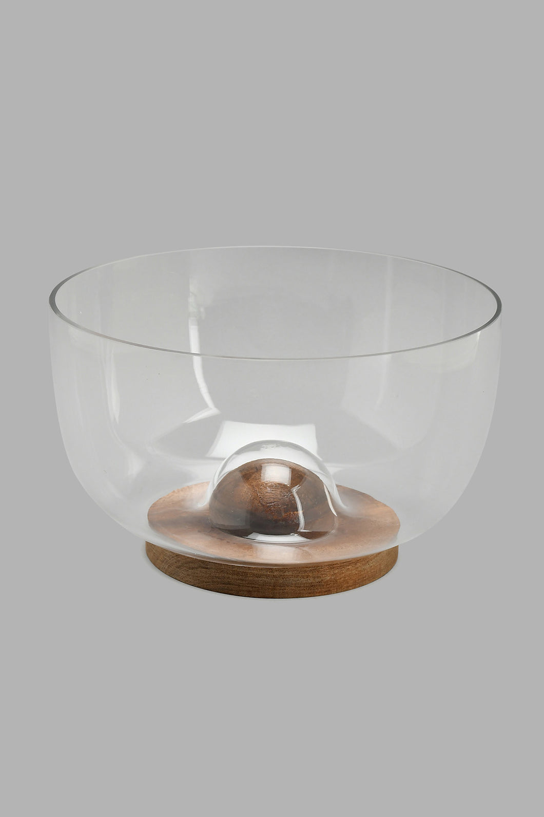 Redtag-Clear-Glass-Salad-Bowl-With-Wooden-Tray-Serving-Bowls-Home-Dining-