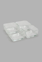 تنزيل الصورة على معرض الصور، Redtag-Clear-Glass-Square-Bowl-With-Wooden-Tray-(4-Piece)-Serving-Bowls-Home-Dining-
